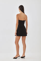 Volume Strapless Mini Dress