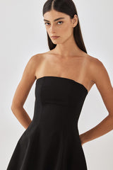 Volume Strapless Mini Dress