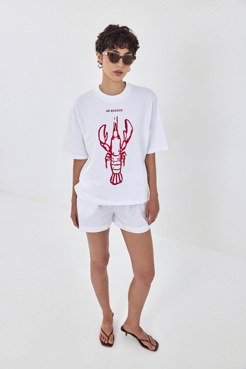 Oversized Flock T Shirt