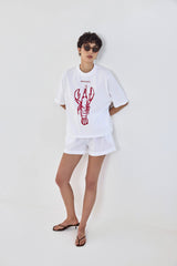 Oversized Flock T Shirt