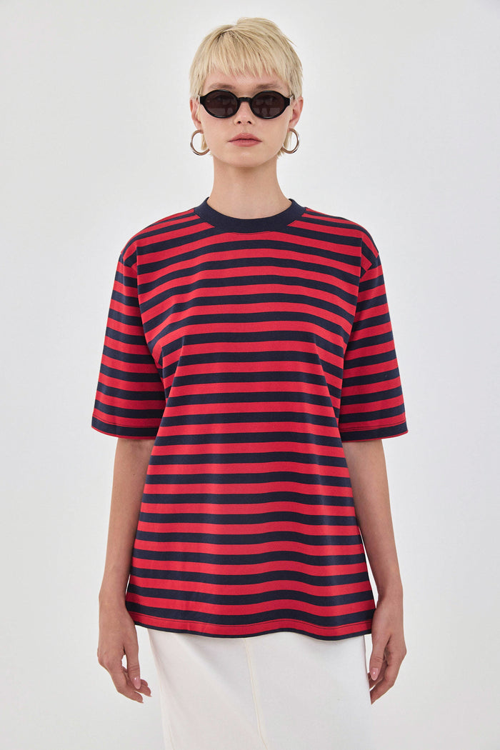 Oversized Striped T Shirt