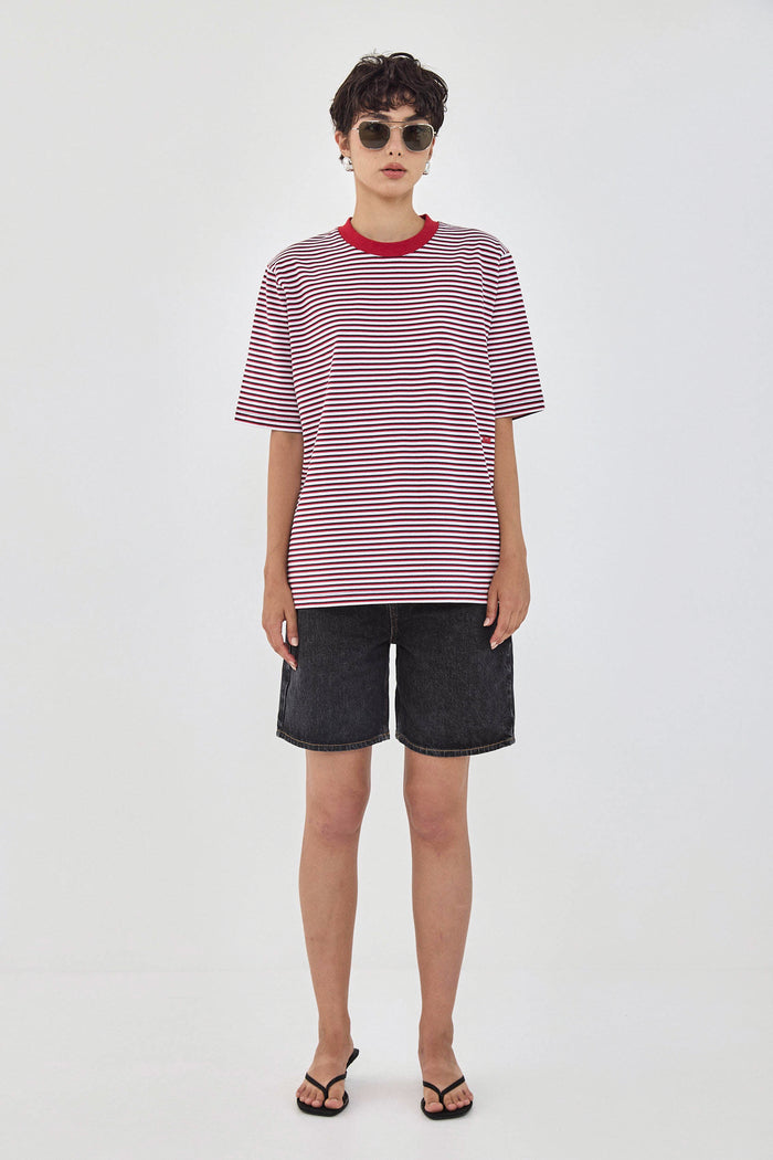 Oversized Striped T Shirt