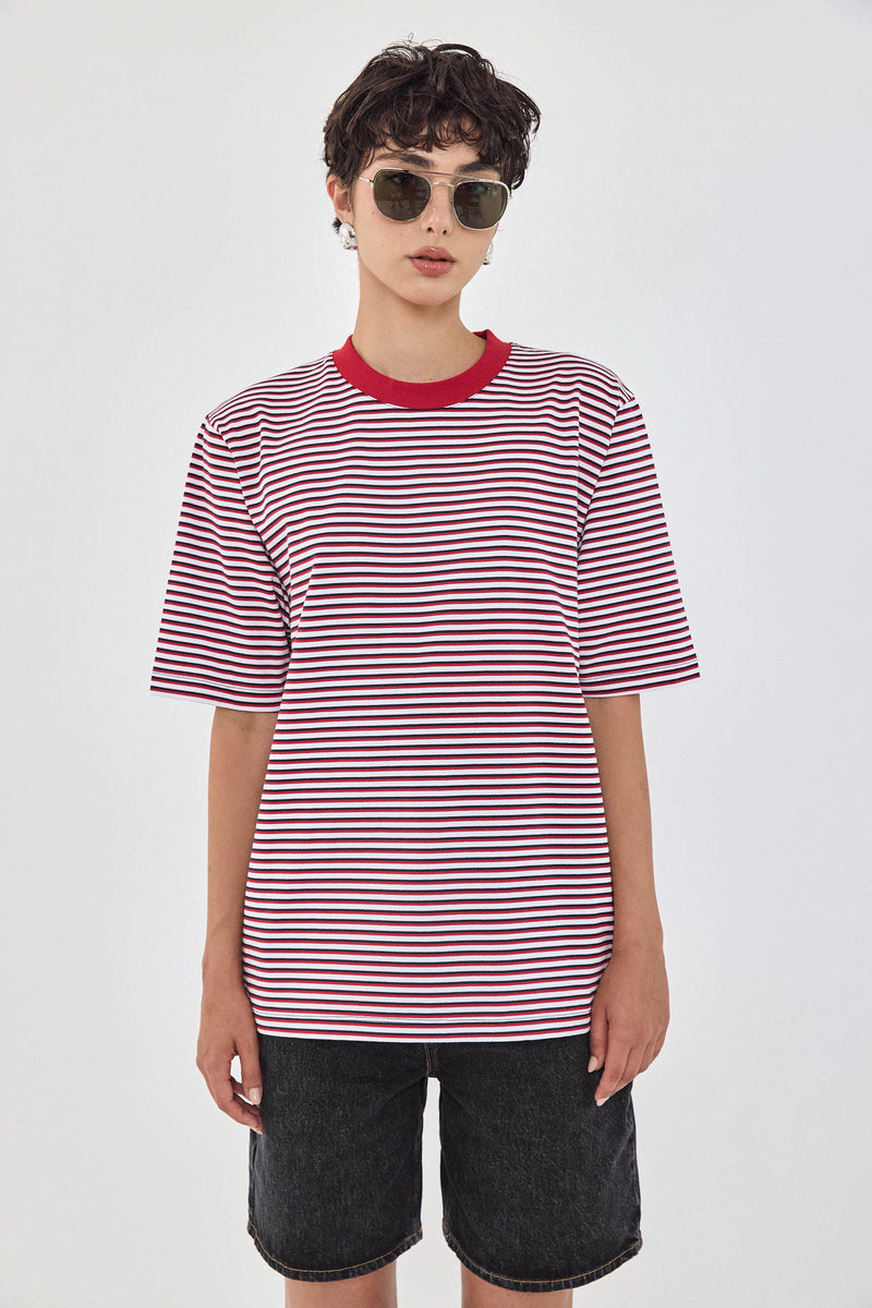 Oversized Striped T Shirt