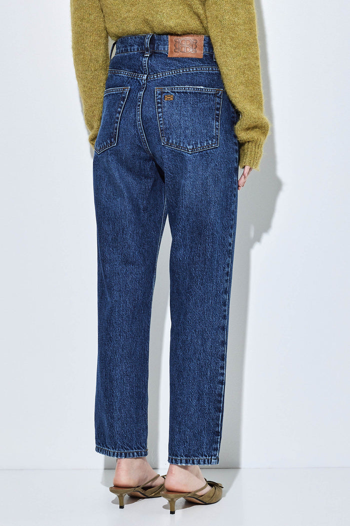 No.5| High Waist Straight Cropped Denim