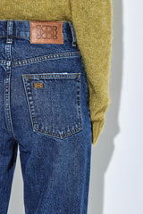 No.5| High Waist Straight Cropped Denim