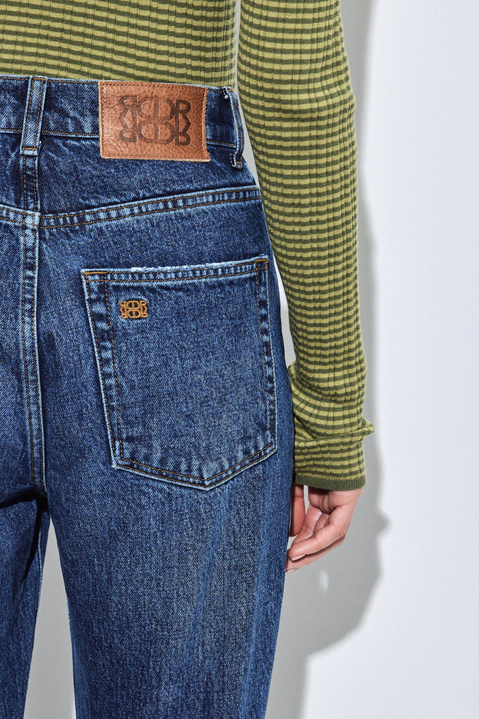 No.6| High Waisted Straight Full Length Denim