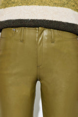 Vegan Leather Slim Pants