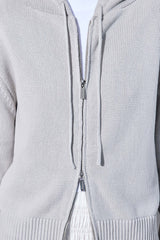 Double Zipper Cotton Hoodie