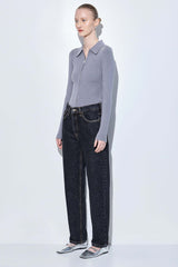 No.5| High Waist Straight Cropped Denim