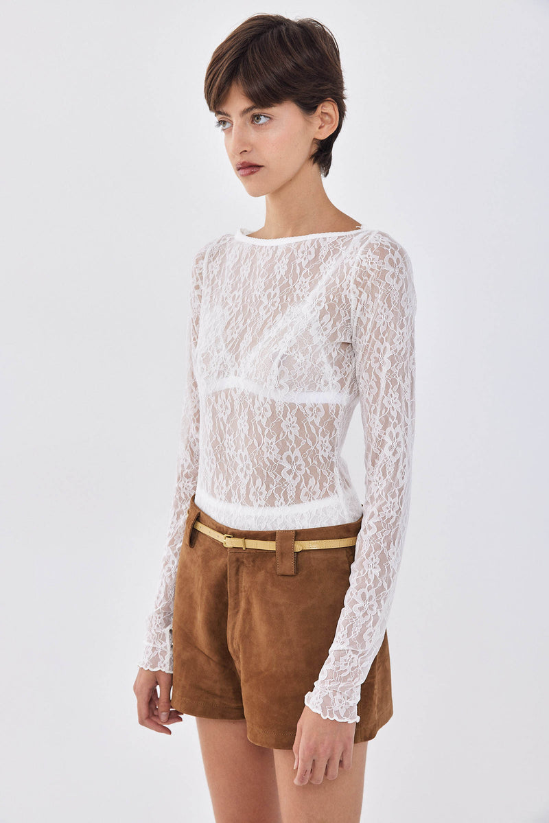 Lace Long Sleeved Top