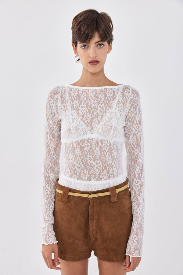 Lace Long Sleeved Top