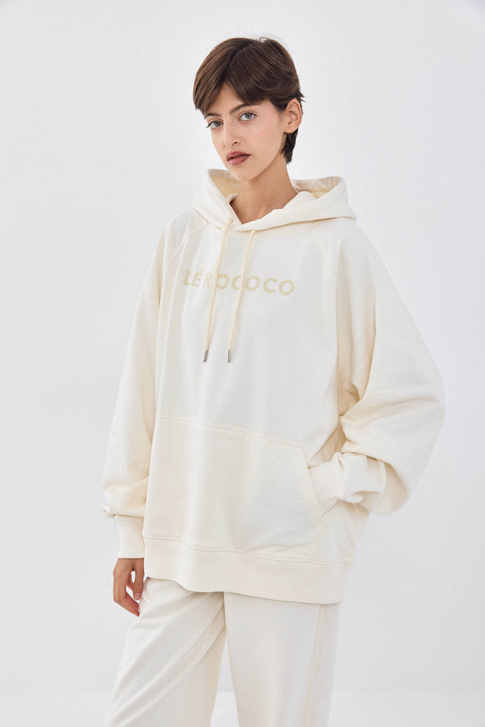 Oversized Flock Fleece Hoodie