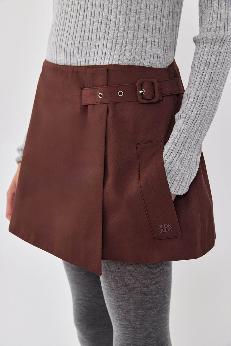 Wrap Mini Skirt