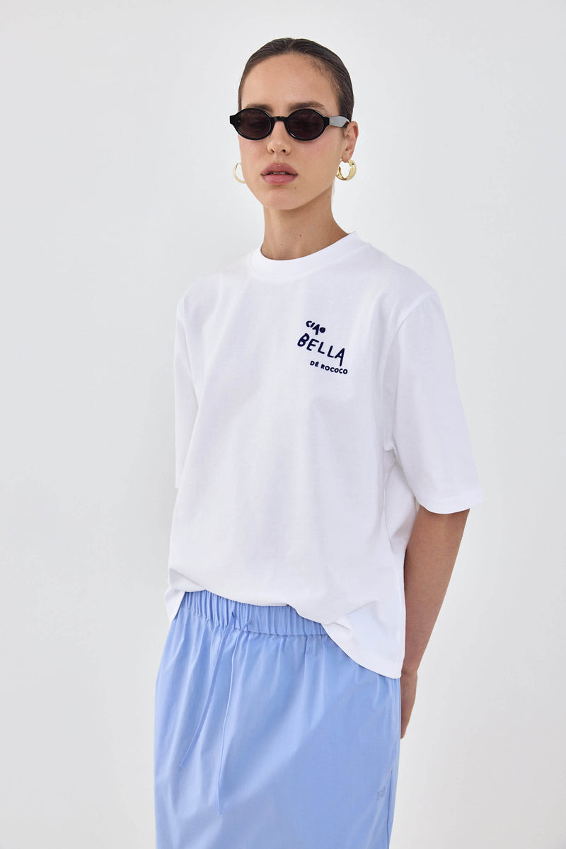 Oversized Flock T Shirt