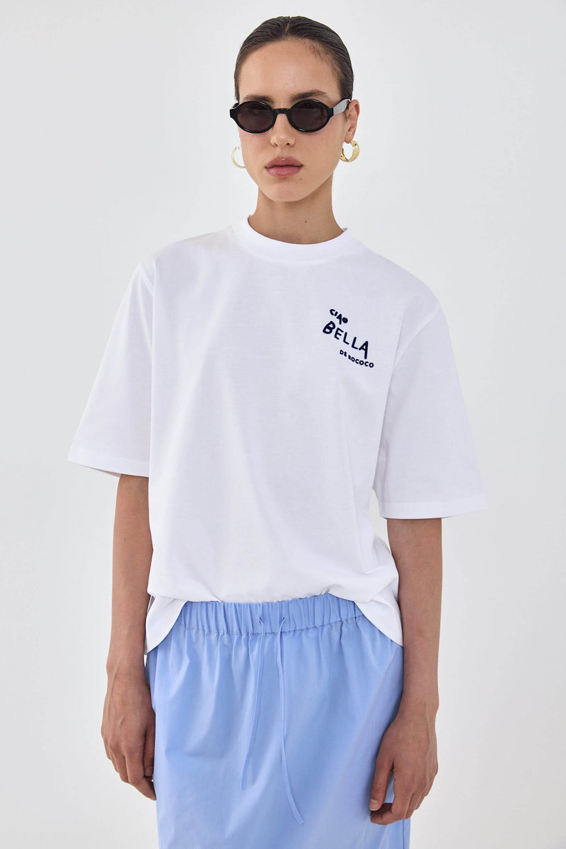 Oversized Flock T Shirt