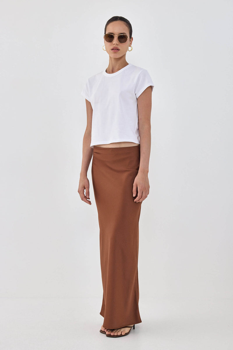 Satin Slip Maxi Skirt