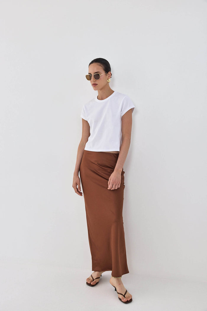 Satin Slip Maxi Skirt