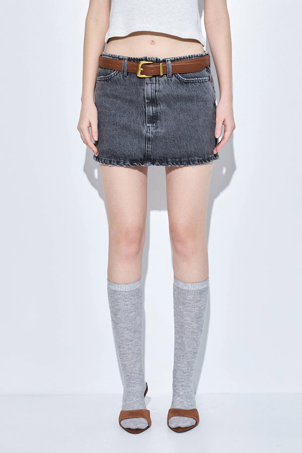 Denim Micro Mini Skirt