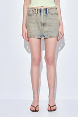 Denim Micro Mini Skirt