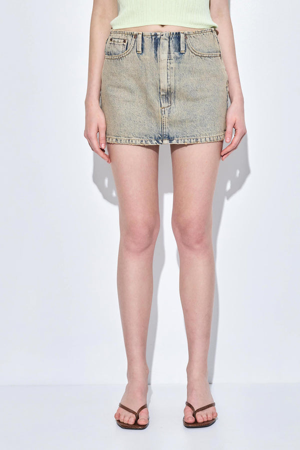 Denim Micro Mini Skirt