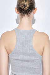 Ribbed Crew Neck Tank Top