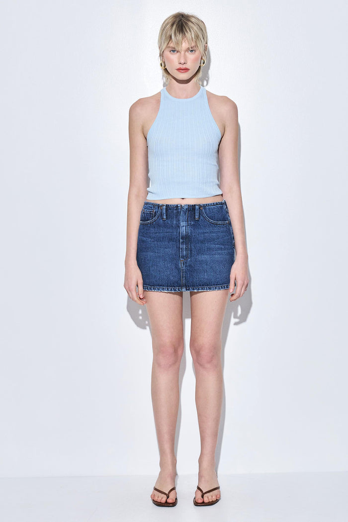 Denim Micro Mini Skirt