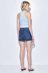 Denim Micro Mini Skirt