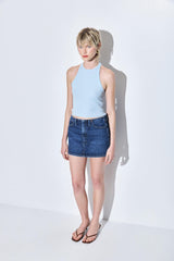 Denim Micro Mini Skirt