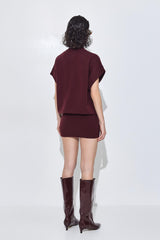 Knitted Volume Mini Dress