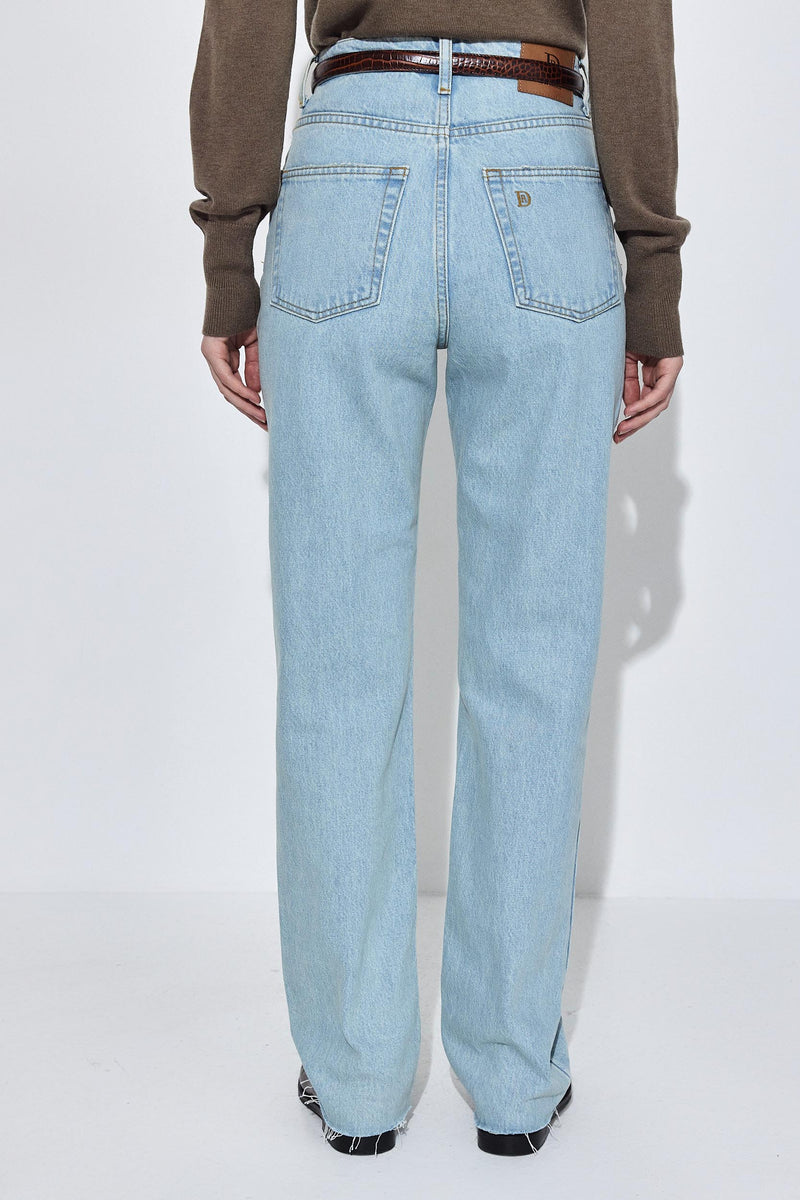 No.6| High Waisted Straight Full Length Denim