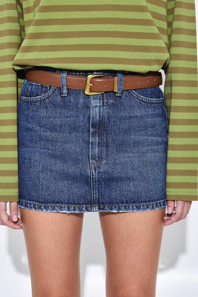 Denim Micro Mini Skirt