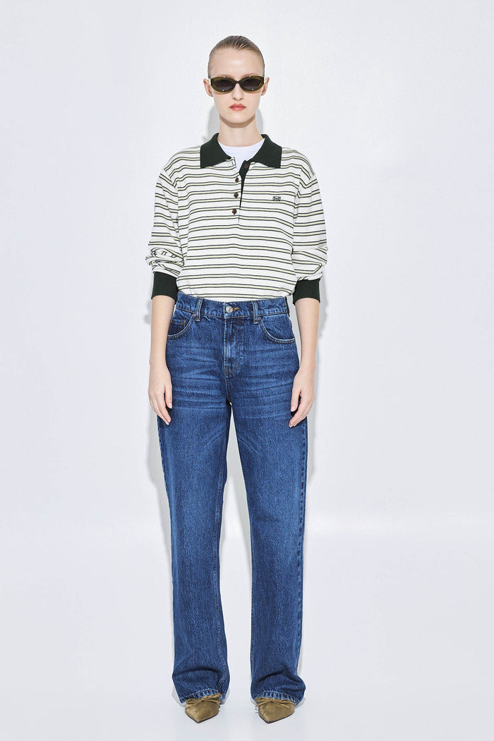 No.11| Mid Rise Full Length Baggy Denim