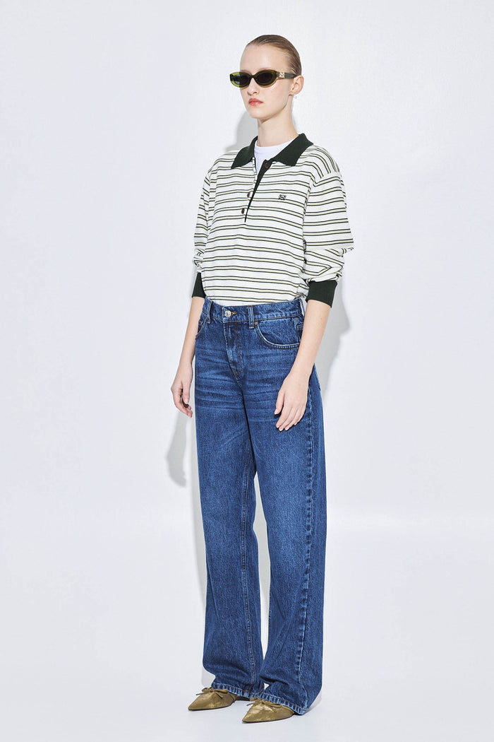 No.11| Mid Rise Full Length Baggy Denim