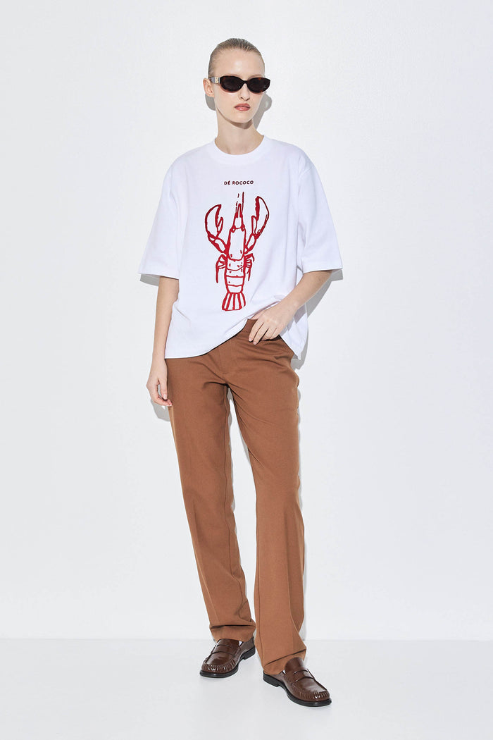 Oversized Flock T Shirt