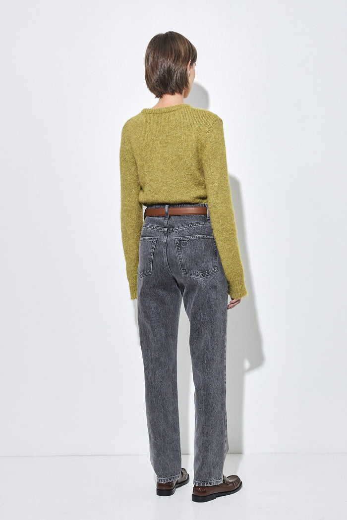 No.6| High Waisted Straight Full Length Denim