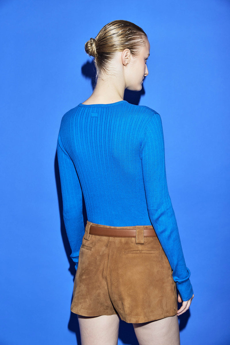 Long Sleeve Ribbed Knit