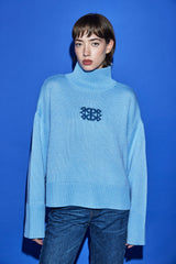 Turtleneck Intarsia Jumper