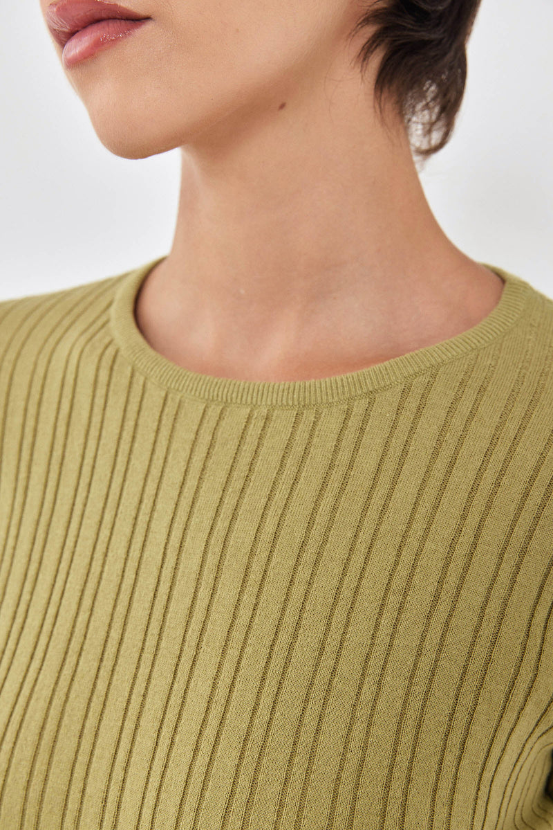 Long Sleeve Ribbed Knit