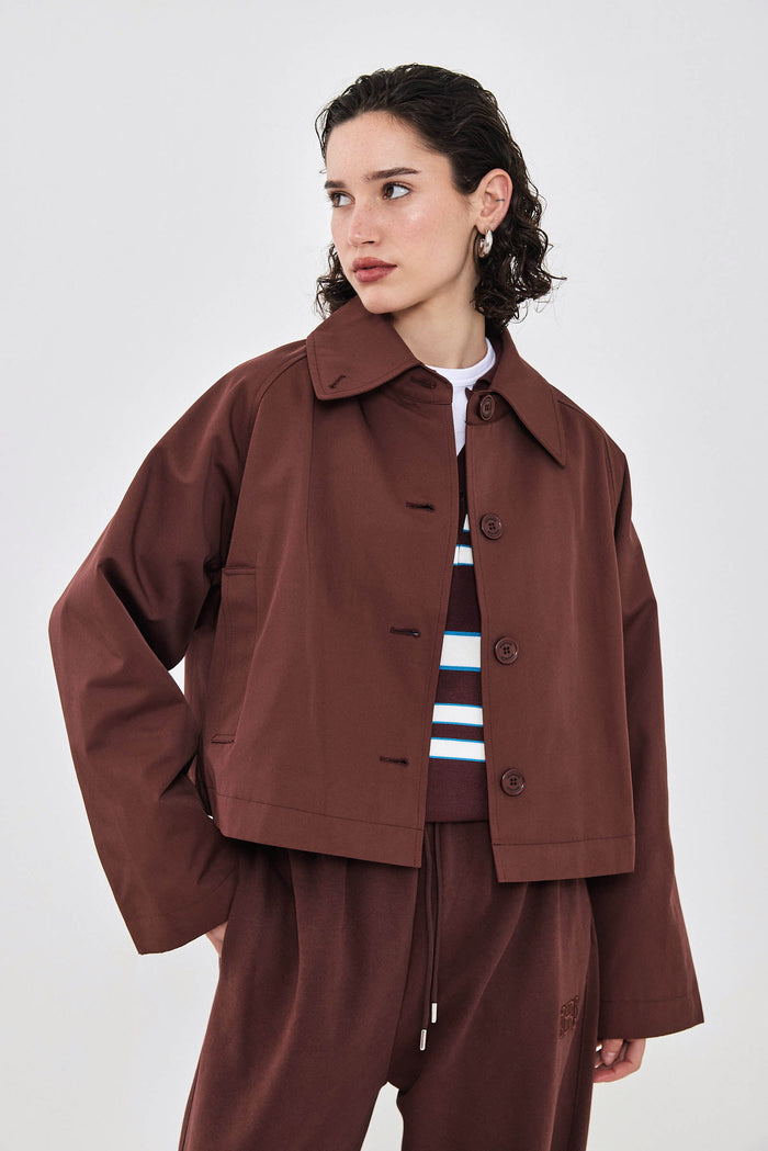 Cropped Trench Coat