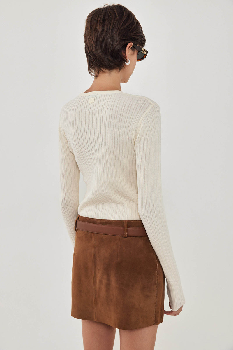 Long Sleeve Ribbed Knit