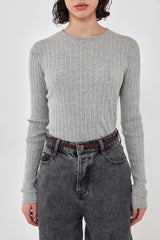 Long Sleeve Ribbed Knit