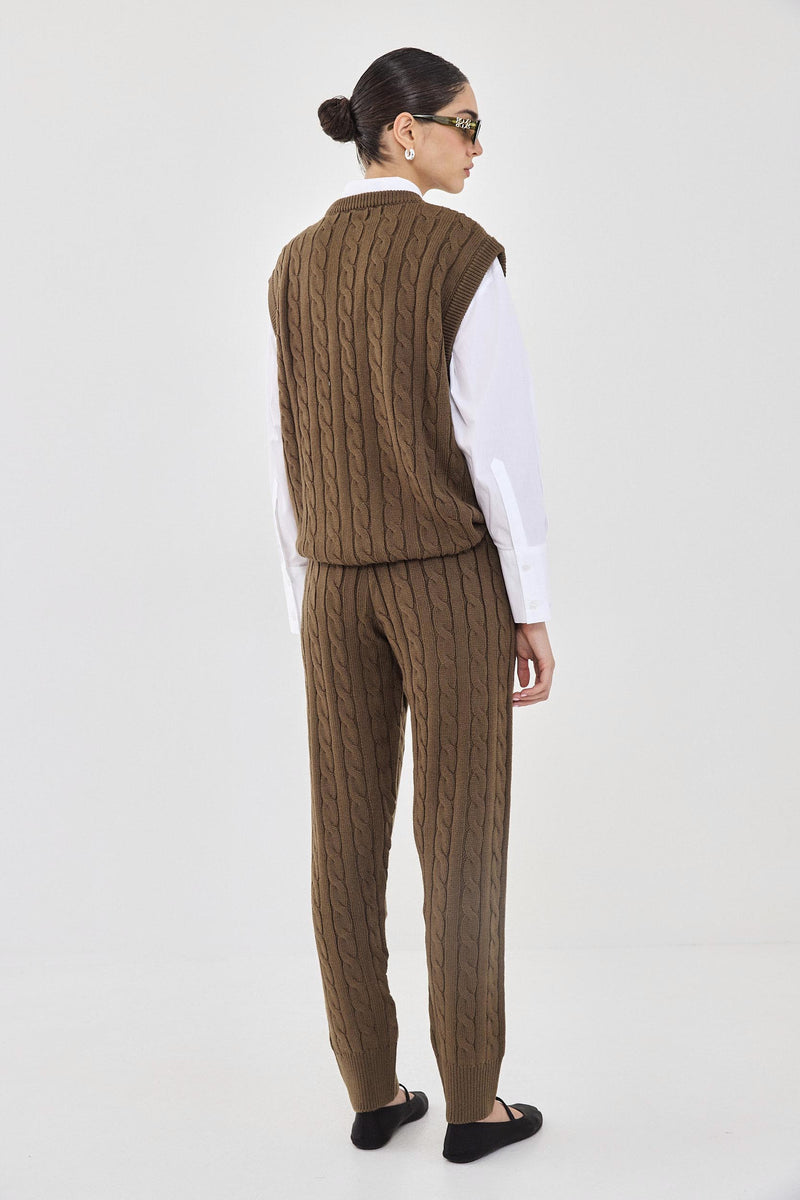 Cable-Knit Jogger