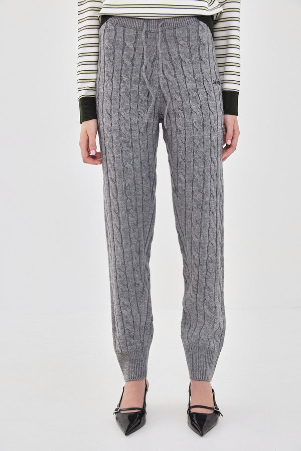 Cable-Knit Jogger