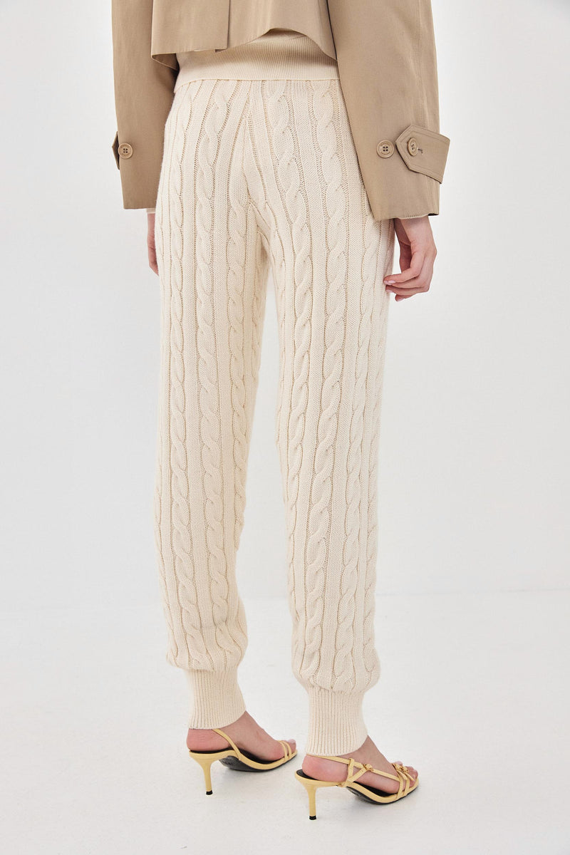 Cable-Knit Jogger