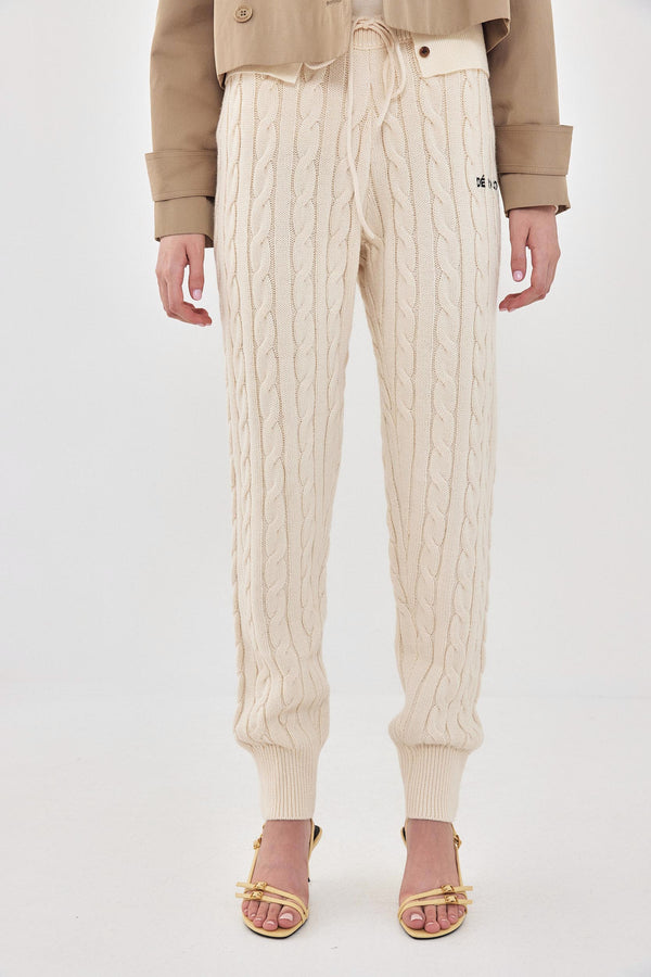 Cable-Knit Jogger