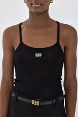 Sheer Knit Logo Tank Top