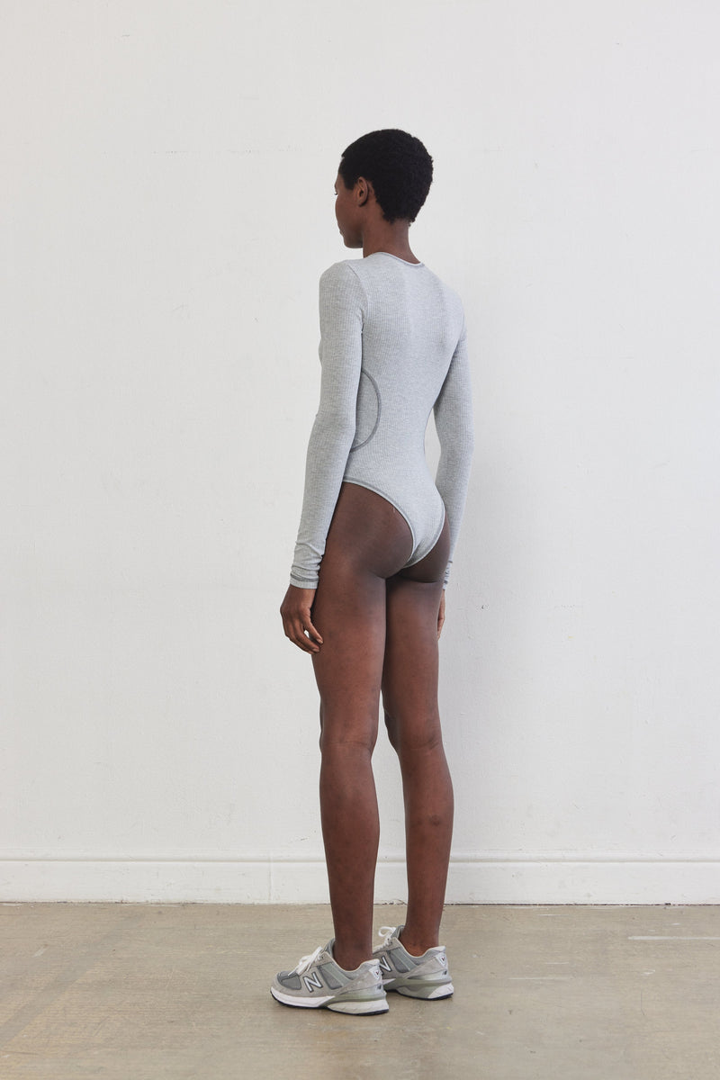 Flat-Lock Ribbed Bodysuit