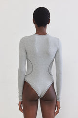 Flat-Lock Ribbed Bodysuit