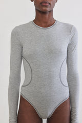 Flat-Lock Ribbed Bodysuit