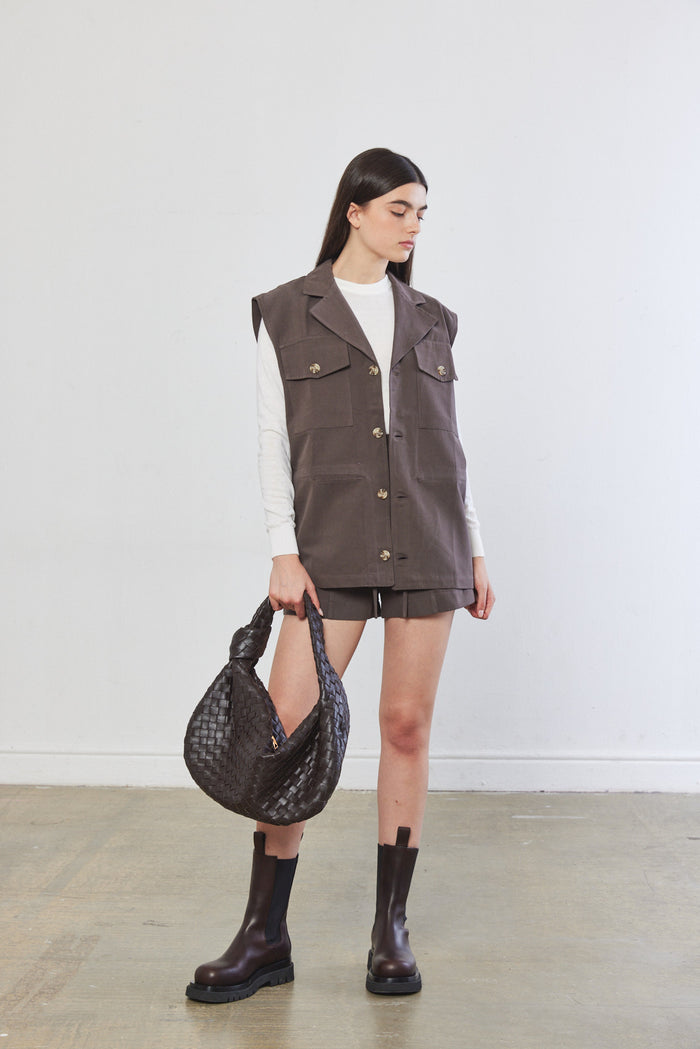 Cotton Cargo Vest